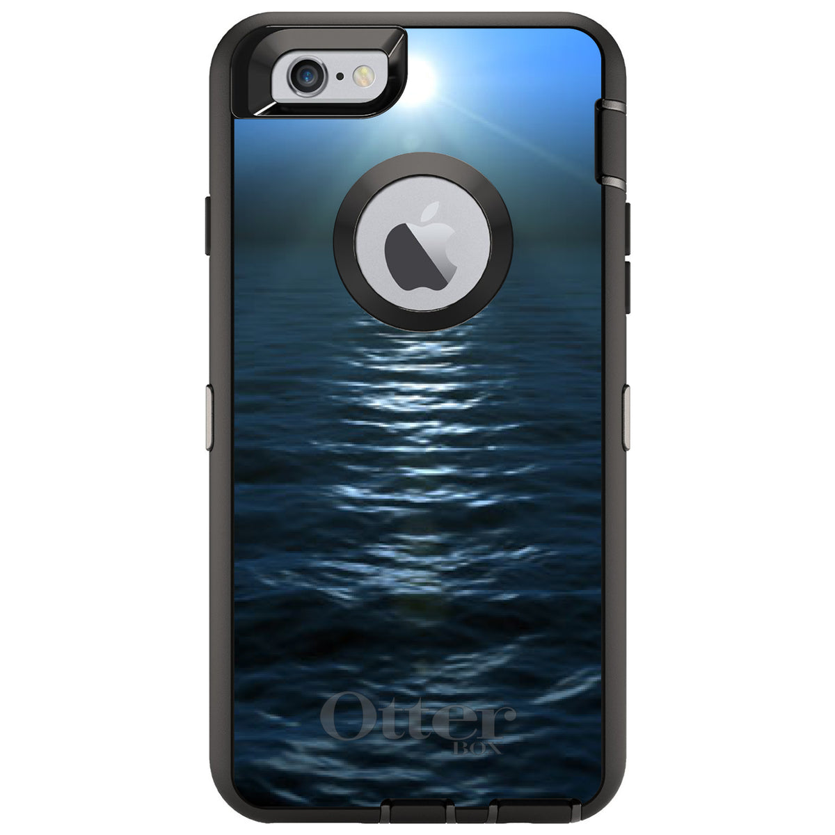 Blue Water Ocean Horizon OtterBox Defender Case for iPhone & Galaxy, view 4