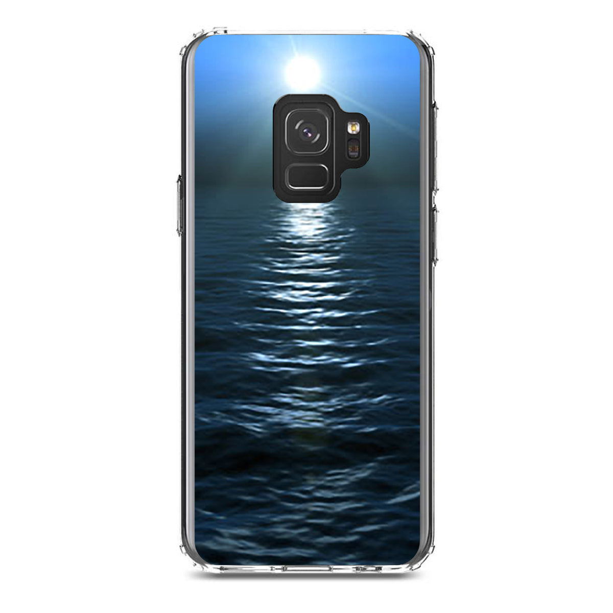 Blue Water Ocean Horizon Clear Shockproof iPhone Case, view 19