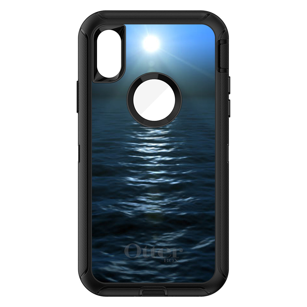 Blue Water Ocean Horizon OtterBox Defender Case for iPhone & Galaxy, view 3