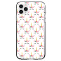 Pastel Unicorn Pattern, White Pink Black Clear Shockproof iPhone Case