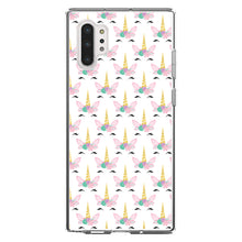 DistinctInk® Clear Shockproof Hybrid Case for Apple iPhone / Samsung Galaxy / Google Pixel - Pastel Unicorn Pattern - White Pink Teal