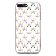 DistinctInk® Clear Shockproof Hybrid Case for Apple iPhone / Samsung Galaxy / Google Pixel - Pastel Unicorn Pattern - White Pink Teal