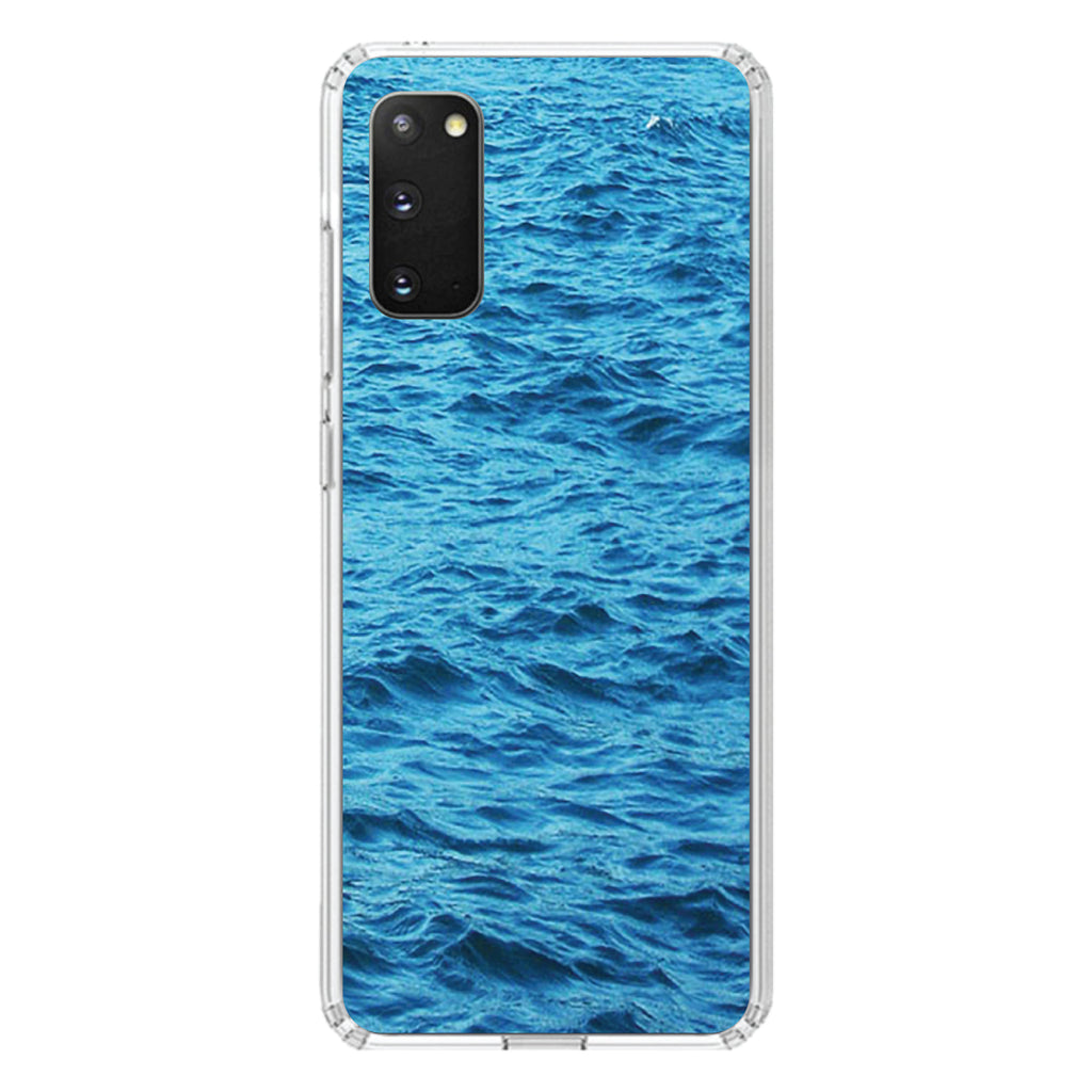 Blue Water Ocean Waves Clear Shockproof iPhone Case, view 15