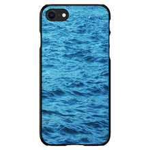 DistinctInk® Hard Plastic Snap-On Case for Apple iPhone or Samsung Galaxy - Blue Water Ocean Waves