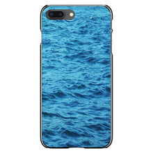 DistinctInk® Hard Plastic Snap-On Case for Apple iPhone or Samsung Galaxy - Blue Water Ocean Waves