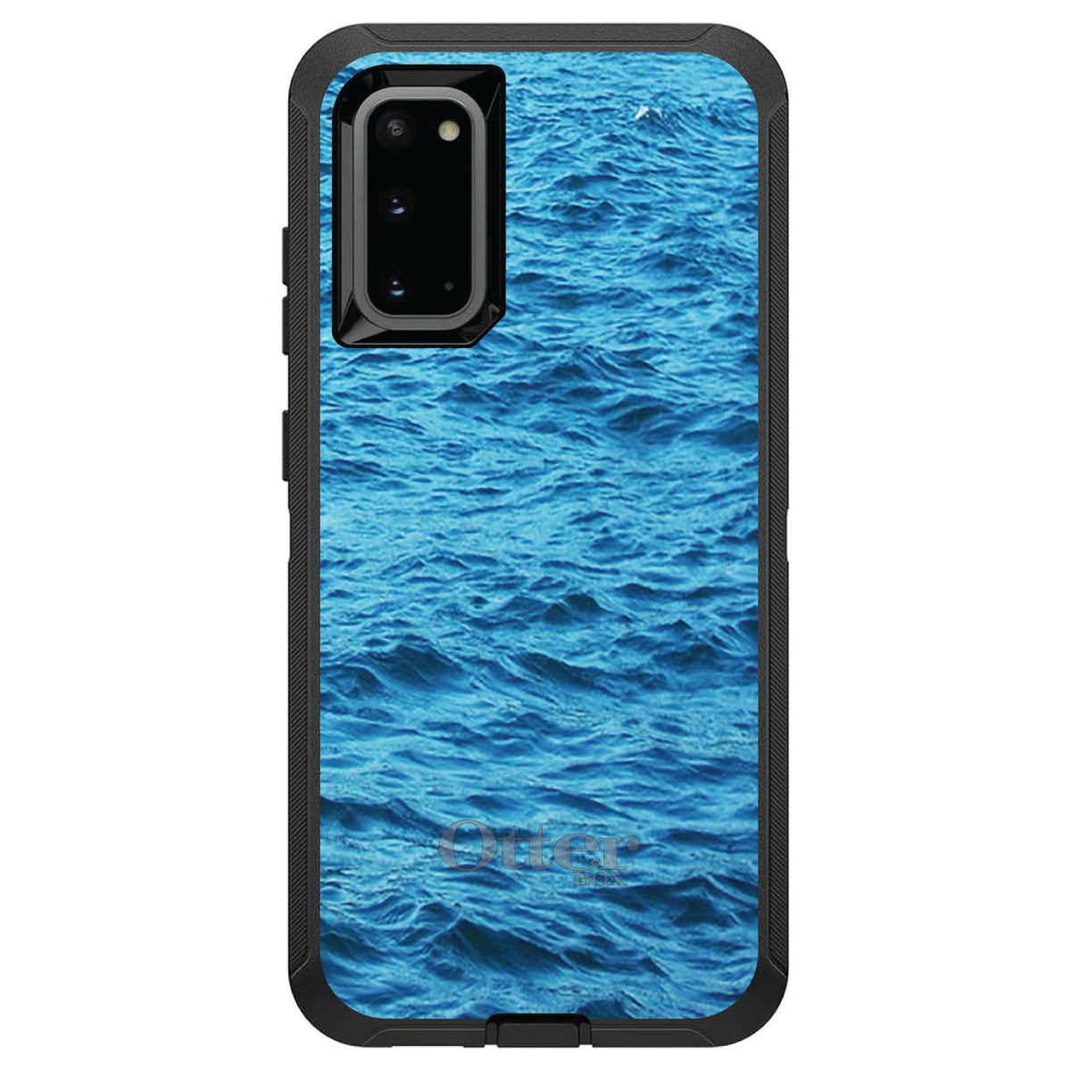 Blue Water Ocean Waves OtterBox Defender Case for iPhone & Galaxy, view 8