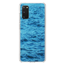 DistinctInk® Clear Shockproof Hybrid Case for Apple iPhone / Samsung Galaxy / Google Pixel - Blue Water Ocean Waves