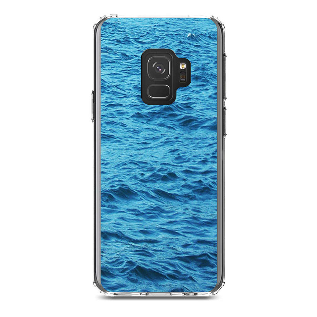 Blue Water Ocean Waves Clear Shockproof iPhone Case, view 19