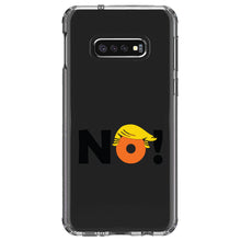 DistinctInk® Clear Shockproof Hybrid Case for Apple iPhone / Samsung Galaxy / Google Pixel - NO - Black Anti Trump