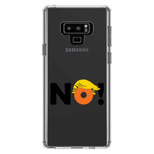 DistinctInk® Clear Shockproof Hybrid Case for Apple iPhone / Samsung Galaxy / Google Pixel - NO - Black Anti Trump