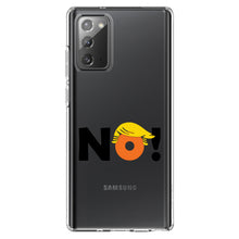 DistinctInk® Clear Shockproof Hybrid Case for Apple iPhone / Samsung Galaxy / Google Pixel - NO - Black Anti Trump