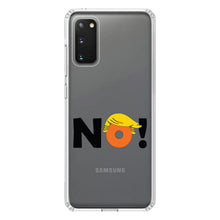 DistinctInk® Clear Shockproof Hybrid Case for Apple iPhone / Samsung Galaxy / Google Pixel - NO - Black Anti Trump