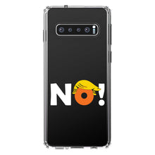 DistinctInk® Clear Shockproof Hybrid Case for Apple iPhone / Samsung Galaxy / Google Pixel - NO - White Anti Trump