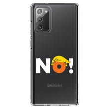 DistinctInk® Clear Shockproof Hybrid Case for Apple iPhone / Samsung Galaxy / Google Pixel - NO - White Anti Trump