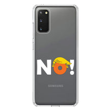 DistinctInk® Clear Shockproof Hybrid Case for Apple iPhone / Samsung Galaxy / Google Pixel - NO - White Anti Trump