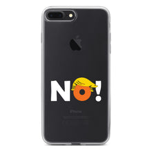 DistinctInk® Clear Shockproof Hybrid Case for Apple iPhone / Samsung Galaxy / Google Pixel - NO - White Anti Trump