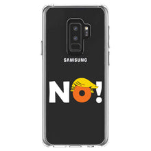 DistinctInk® Clear Shockproof Hybrid Case for Apple iPhone / Samsung Galaxy / Google Pixel - NO - White Anti Trump