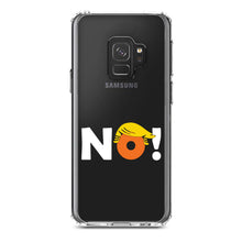 DistinctInk® Clear Shockproof Hybrid Case for Apple iPhone / Samsung Galaxy / Google Pixel - NO - White Anti Trump