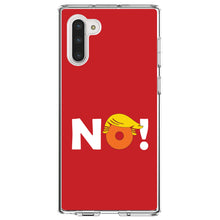 DistinctInk® Clear Shockproof Hybrid Case for Apple iPhone / Samsung Galaxy / Google Pixel - NO - Red Anti Trump