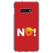 DistinctInk® Clear Shockproof Hybrid Case for Apple iPhone / Samsung Galaxy / Google Pixel - NO - Red Anti Trump