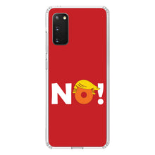 DistinctInk® Clear Shockproof Hybrid Case for Apple iPhone / Samsung Galaxy / Google Pixel - NO - Red Anti Trump