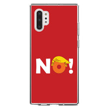 DistinctInk® Clear Shockproof Hybrid Case for Apple iPhone / Samsung Galaxy / Google Pixel - NO - Red Anti Trump
