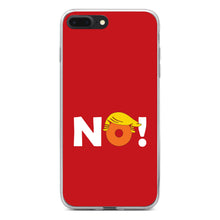 DistinctInk® Clear Shockproof Hybrid Case for Apple iPhone / Samsung Galaxy / Google Pixel - NO - Red Anti Trump