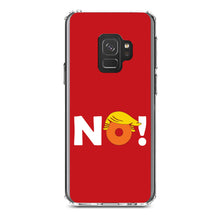 DistinctInk® Clear Shockproof Hybrid Case for Apple iPhone / Samsung Galaxy / Google Pixel - NO - Red Anti Trump