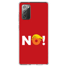 DistinctInk® Clear Shockproof Hybrid Case for Apple iPhone / Samsung Galaxy / Google Pixel - NO - Red Anti Trump