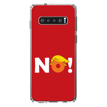 DistinctInk® Clear Shockproof Hybrid Case for Apple iPhone / Samsung Galaxy / Google Pixel - NO - Red Anti Trump