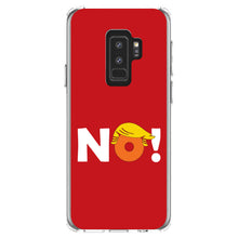 DistinctInk® Clear Shockproof Hybrid Case for Apple iPhone / Samsung Galaxy / Google Pixel - NO - Red Anti Trump