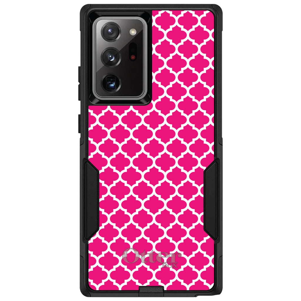 Hot Pink White Moroccan Lattice OtterBox Commuter Case for iPhone & Galaxy, view 12