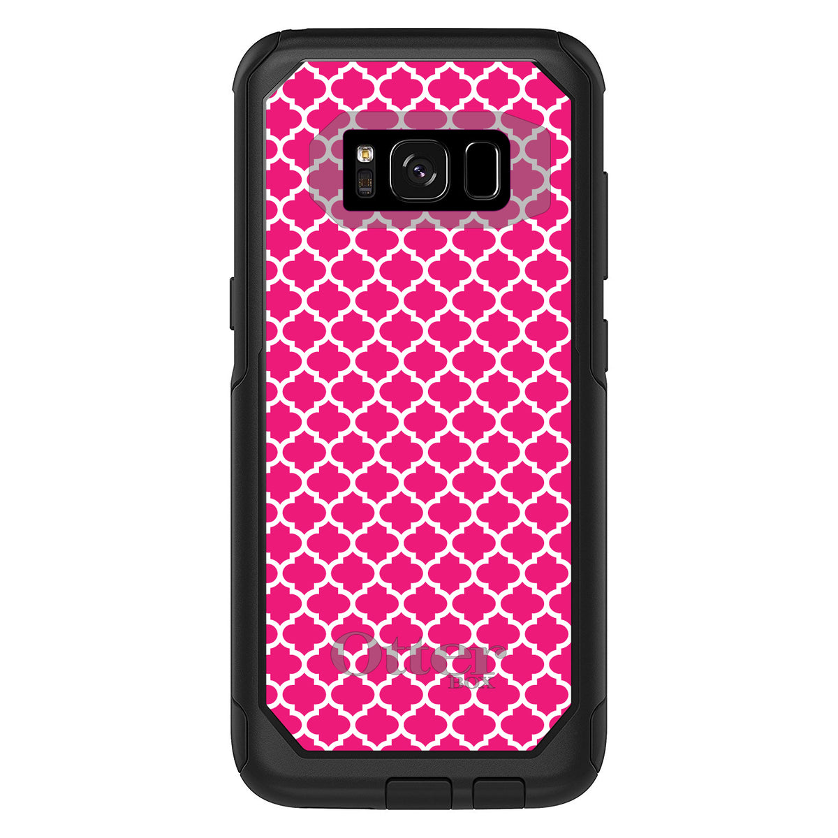 Hot Pink White Moroccan Lattice OtterBox Commuter Case for iPhone & Galaxy, view 10