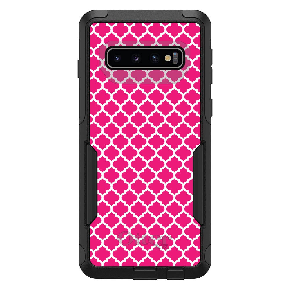 Hot Pink White Moroccan Lattice OtterBox Commuter Case for iPhone & Galaxy, view 7