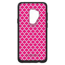 DistinctInk™ OtterBox Symmetry Series Case for Apple iPhone / Samsung Galaxy / Google Pixel - Hot Pink White Moroccan Lattice