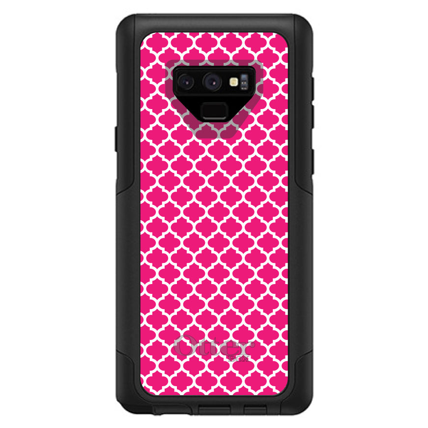 Hot Pink White Moroccan Lattice OtterBox Commuter Case for iPhone & Galaxy, view 15