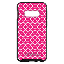 DistinctInk™ OtterBox Symmetry Series Case for Apple iPhone / Samsung Galaxy / Google Pixel - Hot Pink White Moroccan Lattice