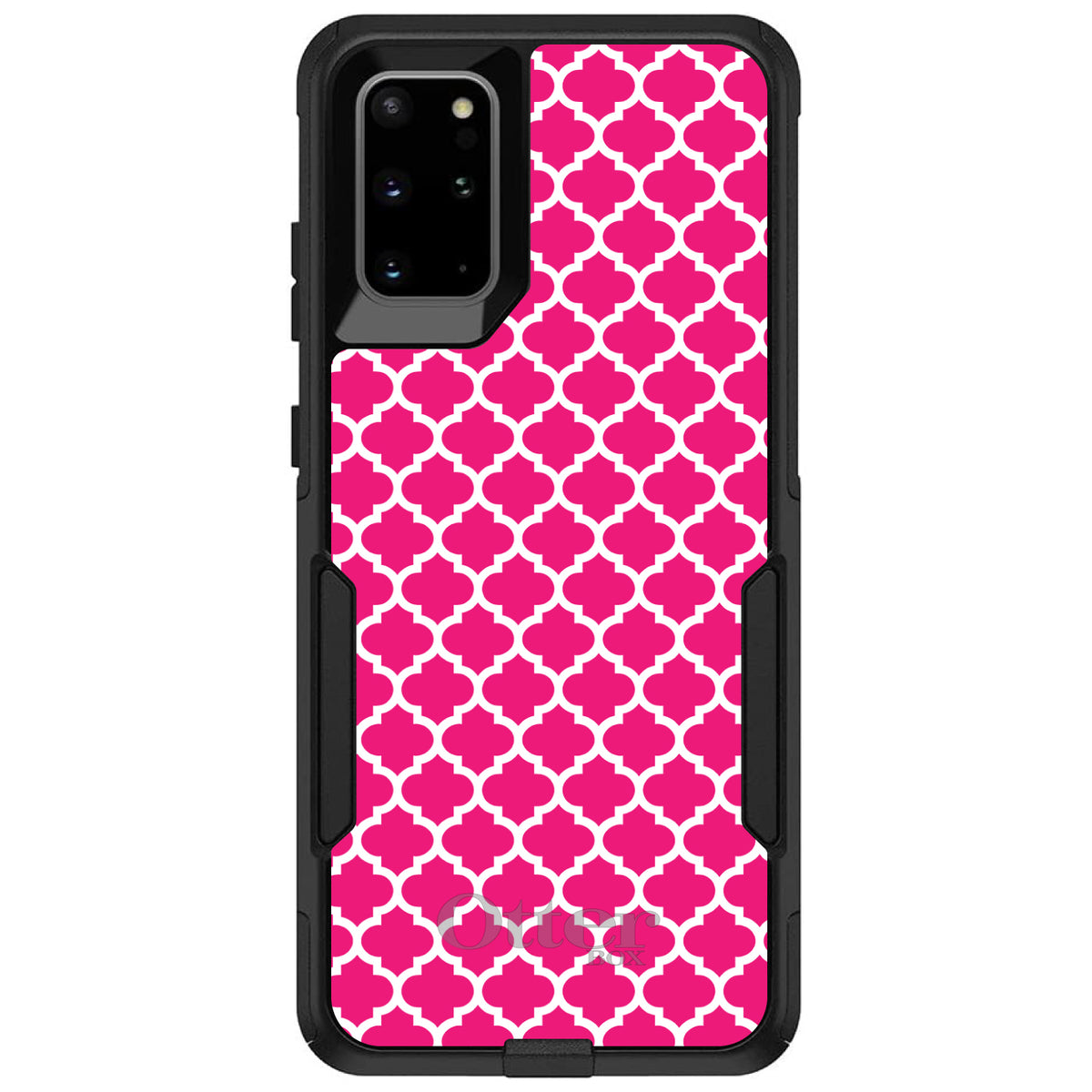 Hot Pink White Moroccan Lattice OtterBox Commuter Case for iPhone & Galaxy, view 6