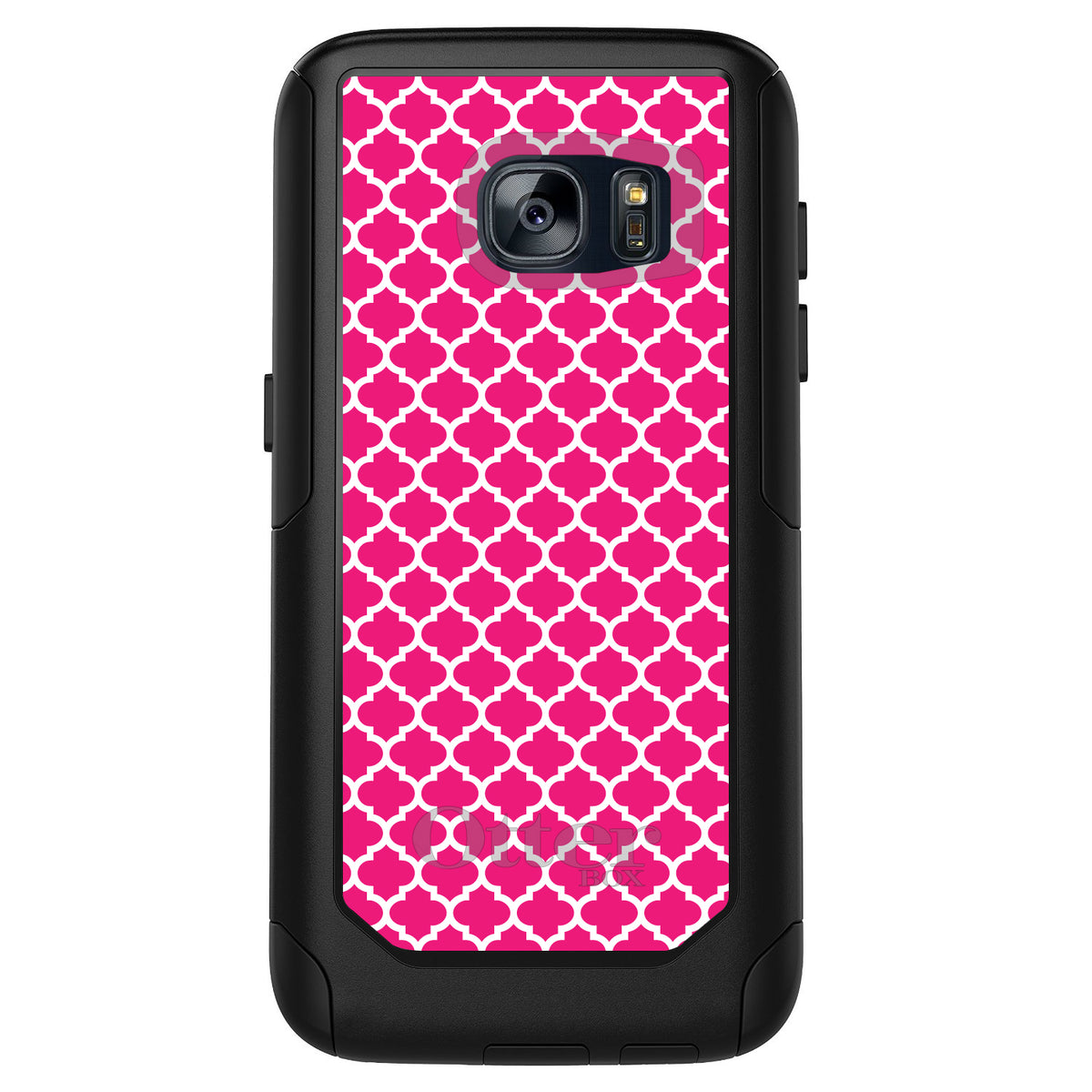 Hot Pink White Moroccan Lattice OtterBox Commuter Case for iPhone & Galaxy, view 11