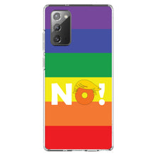 DistinctInk® Clear Shockproof Hybrid Case for Apple iPhone / Samsung Galaxy / Google Pixel - NO - Rainbow Anti Trump
