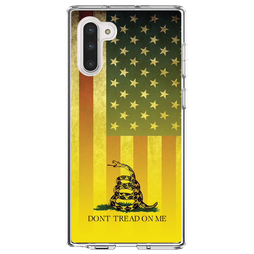 US Flag / Gadsden Flag, Don't Tread on Me Clear Shockproof iPhone Case, view 9
