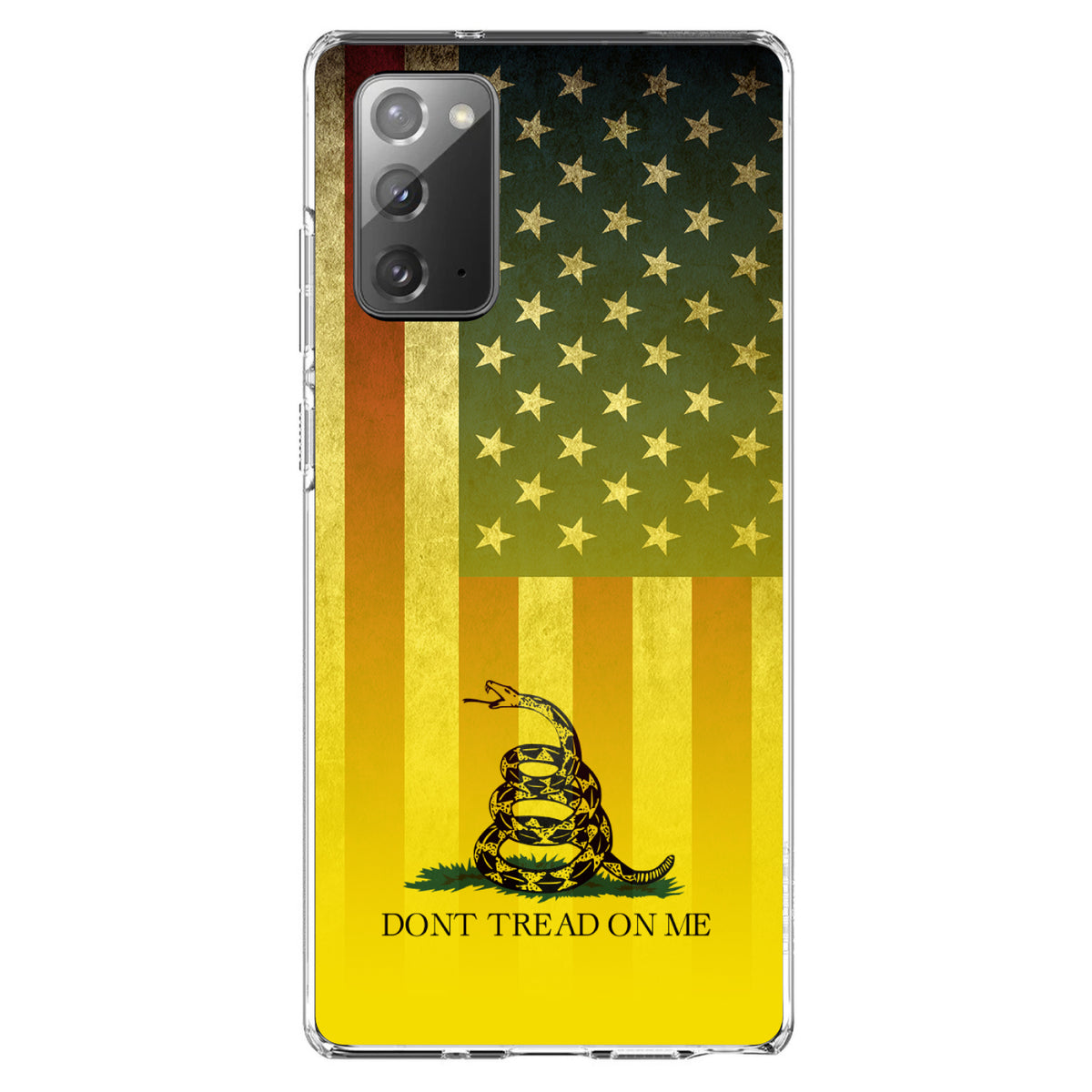 US Flag / Gadsden Flag, Don't Tread on Me Clear Shockproof iPhone Case, view 8