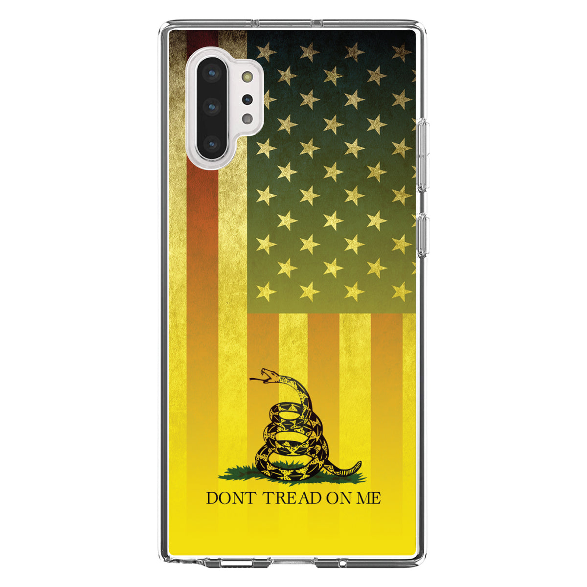 US Flag / Gadsden Flag, Don't Tread on Me Clear Shockproof iPhone Case, view 10