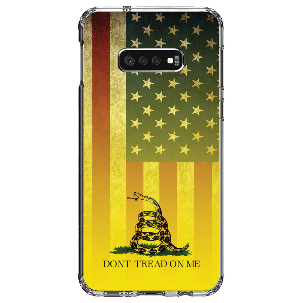 US Flag / Gadsden Flag, Don't Tread on Me Clear Shockproof iPhone Case, view 18
