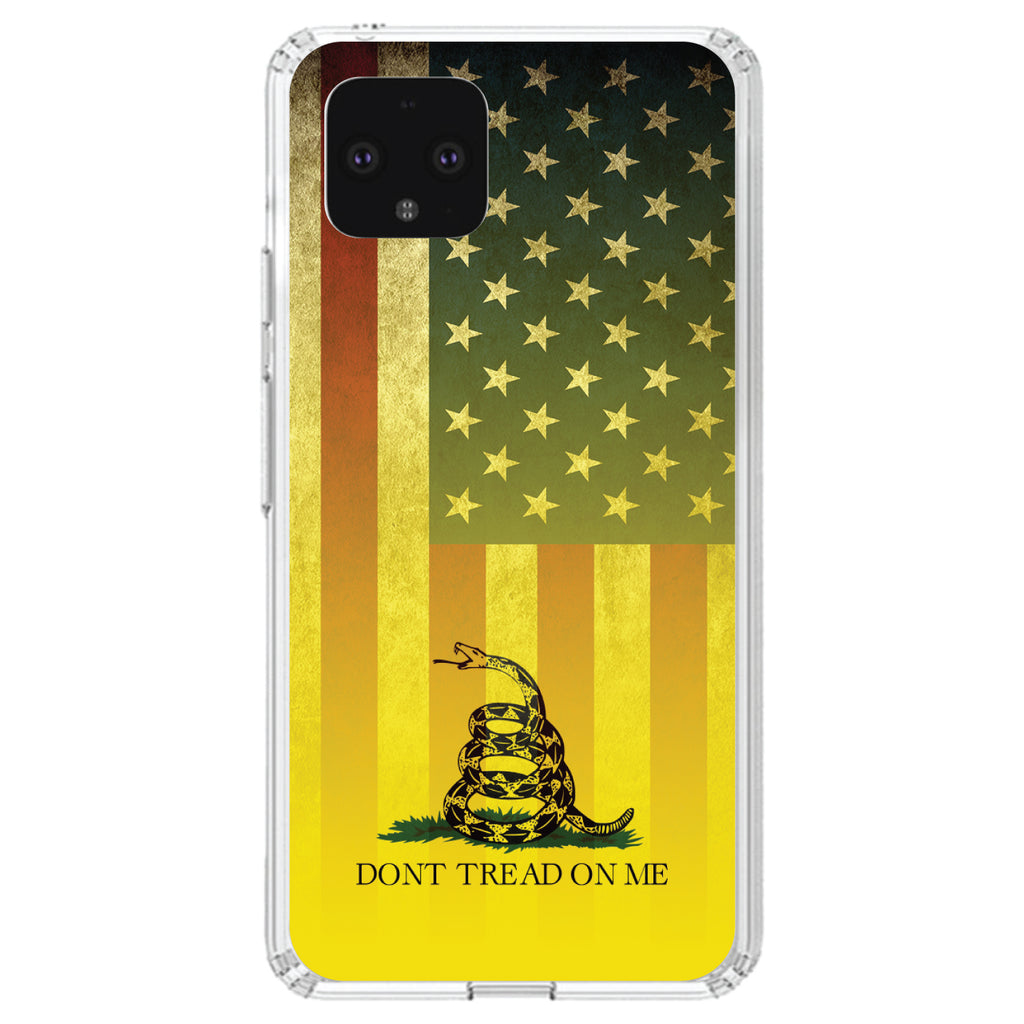 US Flag / Gadsden Flag, Don't Tread on Me Clear Shockproof iPhone Case, view 23
