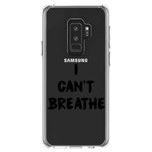 DistinctInk® Clear Shockproof Hybrid Case for Apple iPhone / Samsung Galaxy / Google Pixel - I Can't Breathe - Black Lives Matter