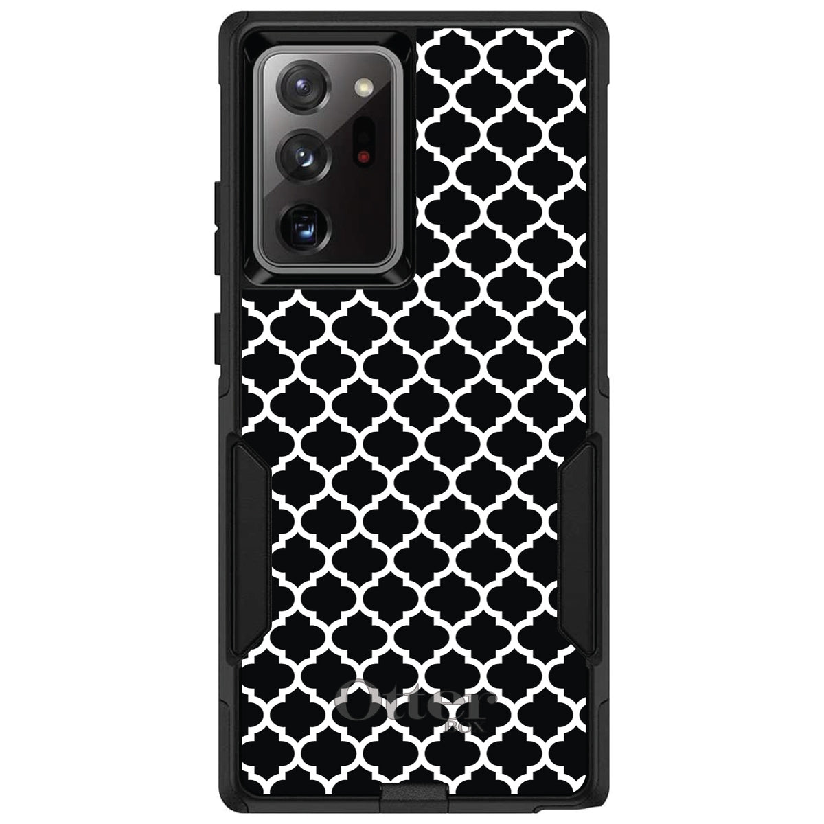 Black White Moroccan Lattice OtterBox Commuter Case for iPhone & Galaxy, view 12