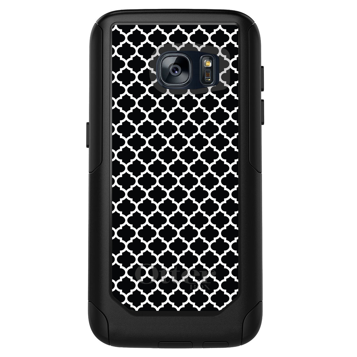 Black White Moroccan Lattice OtterBox Commuter Case for iPhone & Galaxy, view 11
