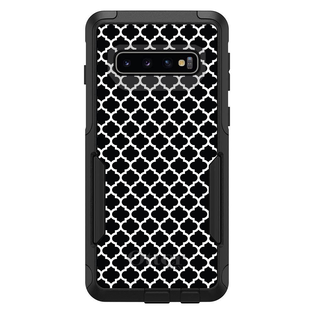 Black White Moroccan Lattice OtterBox Commuter Case for iPhone & Galaxy, view 7