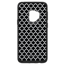 DistinctInk™ OtterBox Symmetry Series Case for Apple iPhone / Samsung Galaxy / Google Pixel - Black White Moroccan Lattice